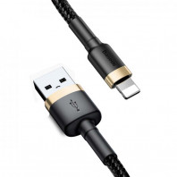 Кабель USB to Lightning Baseus Cafule 2.4 A 3 m (gold/black)